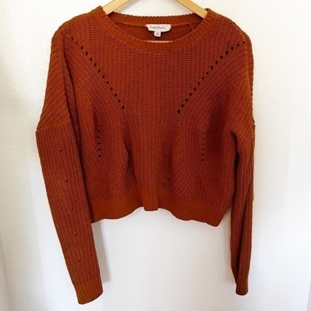 Cloud Chaser Crop Sweater Size Large